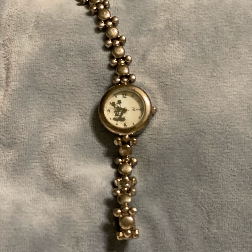 Mickey Mouse Watch vintage silver tone